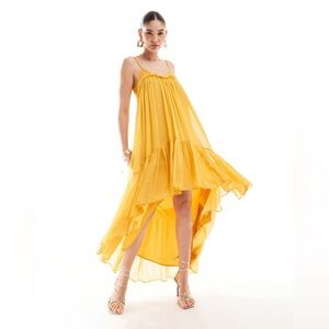 NWT ASOS Chiffon Trapeze Maxi Dress